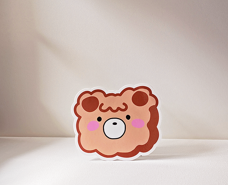 Fluffy Bear Sticker