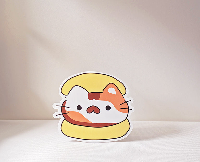 Cat Bun Sticker