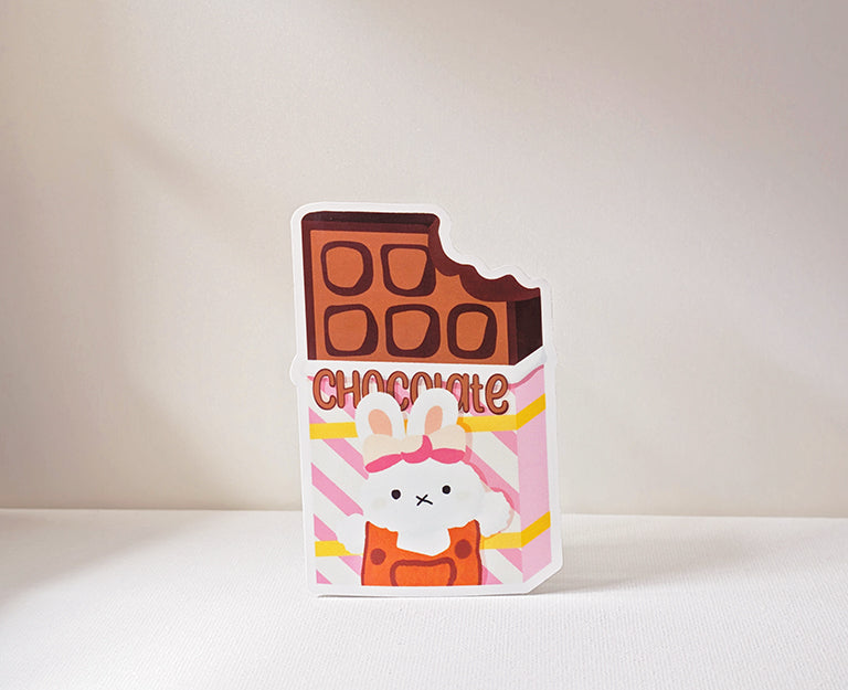Bunny Likes Chocolate I Guess Sticker