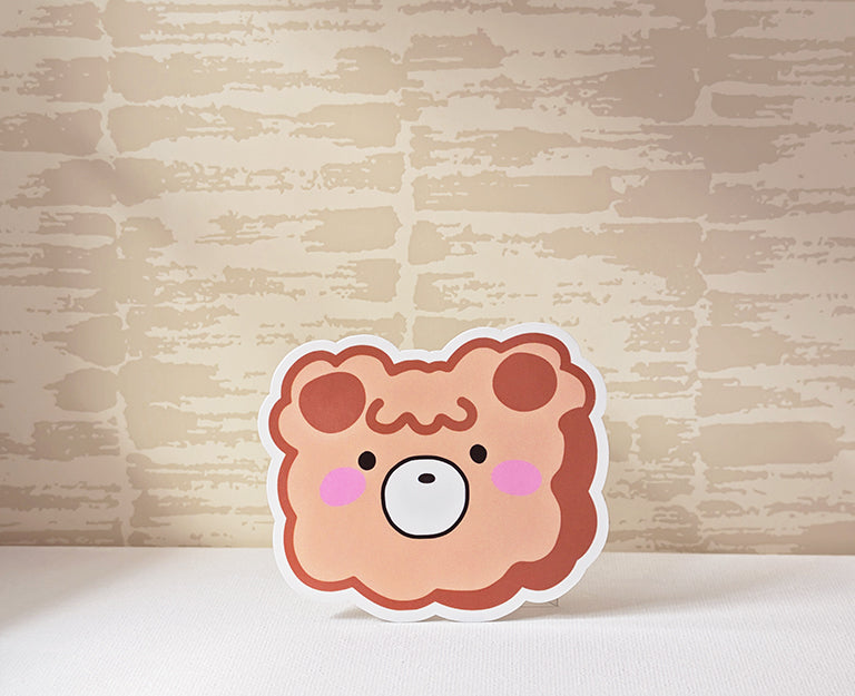 Fluffy Bear Sticker