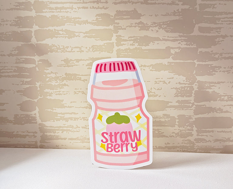 Strawberry Flavoured Yakult Sticker