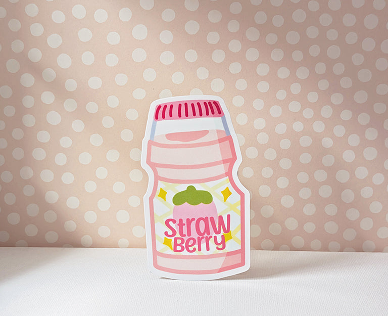 Strawberry Flavoured Yakult Sticker