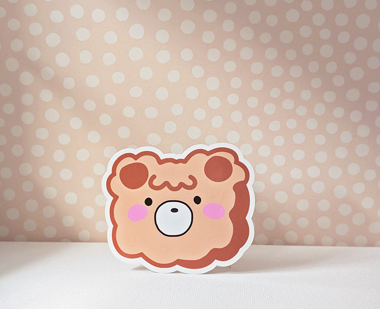 Fluffy Bear Sticker