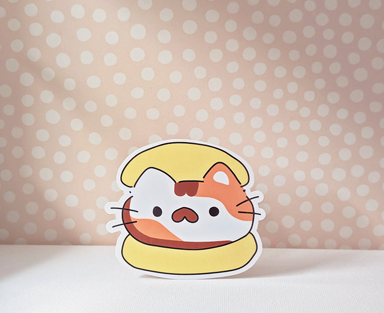 Cat Bun Sticker
