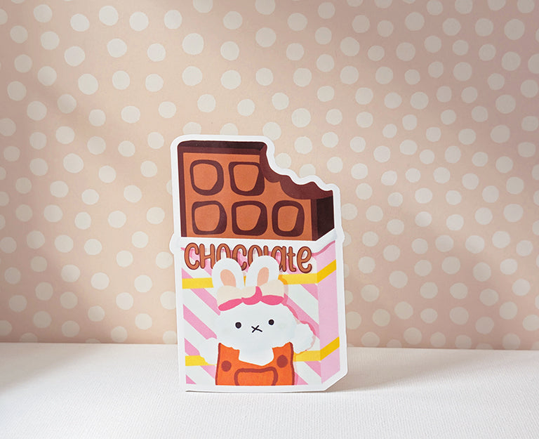 Bunny Likes Chocolate I Guess Sticker