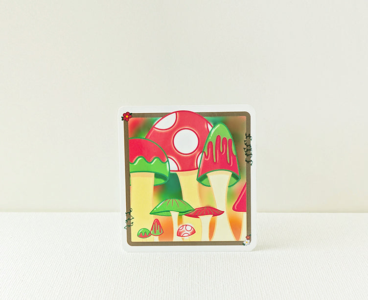 Fungi Forest Vignette Sticker