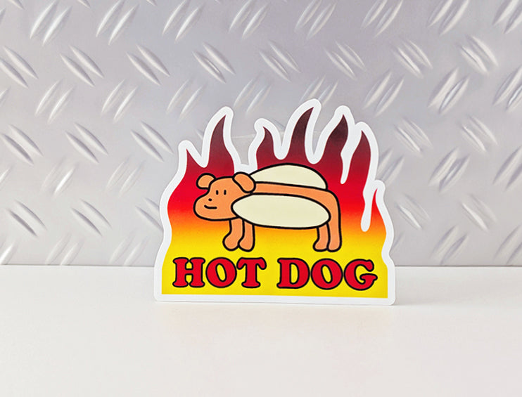 Flamin' Hot Dog Sticker