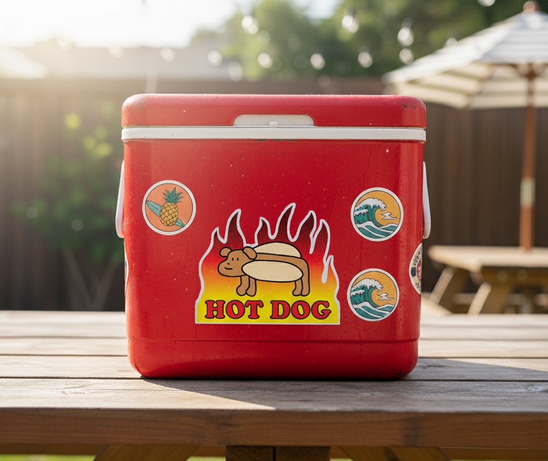 Flamin' Hot Dog Sticker