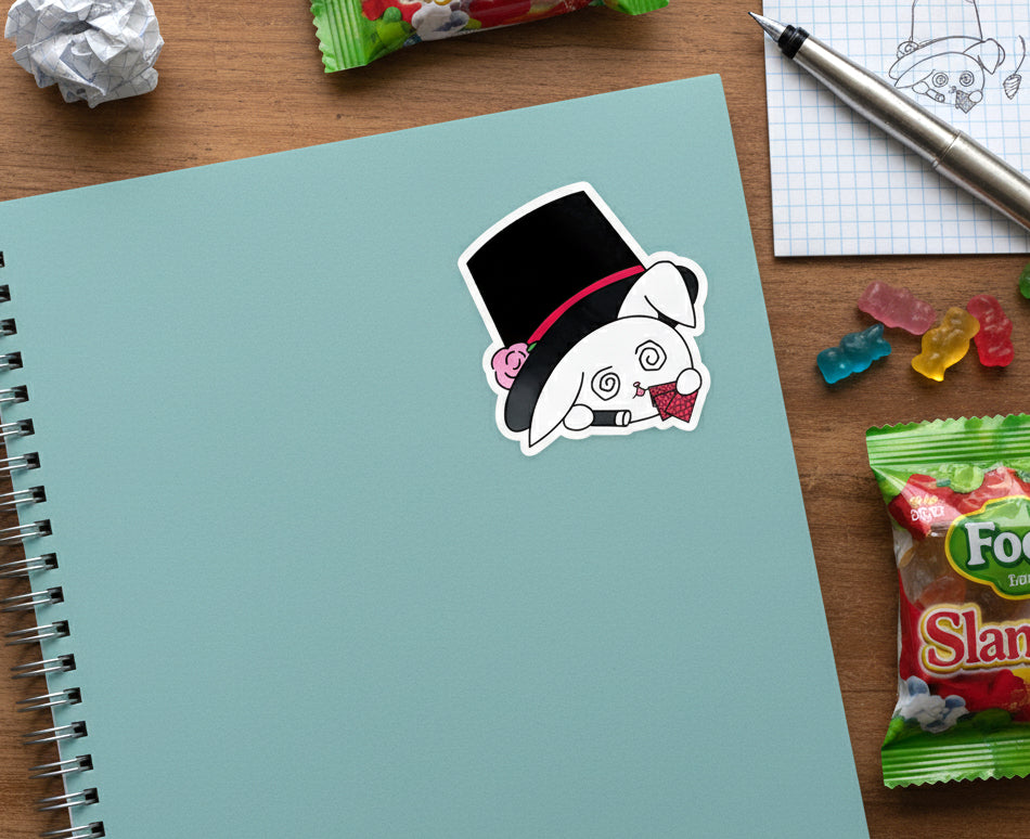 Oops The Magician Rabbit Sticker