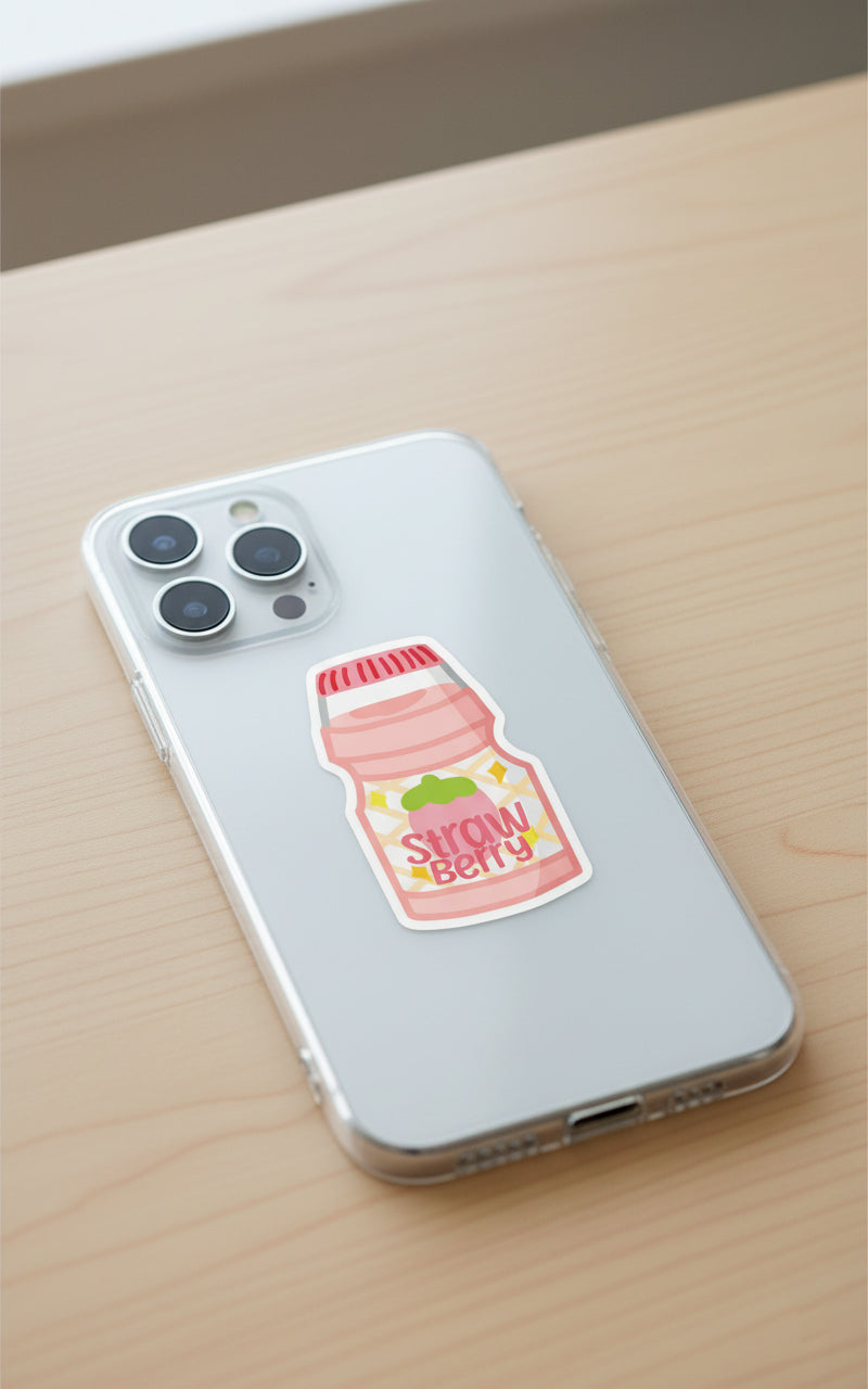 Strawberry Flavoured Yakult Sticker
