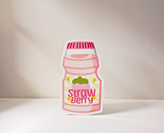 Strawberry Flavoured Yakult Sticker