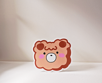 Fluffy Bear Sticker