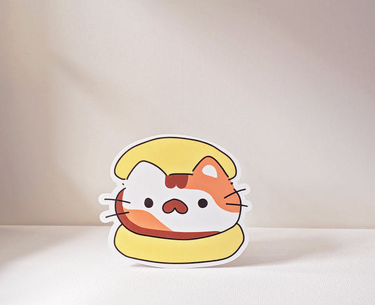 Cat Bun Sticker