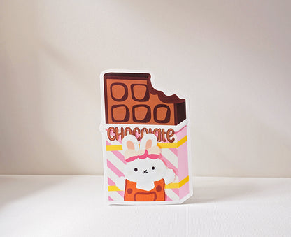 Bunny Likes Chocolate I Guess Sticker