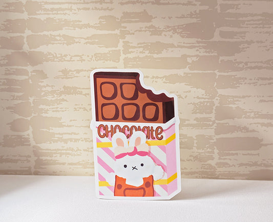 Bunny Likes Chocolate I Guess Sticker