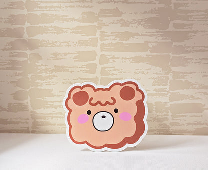 Fluffy Bear Sticker