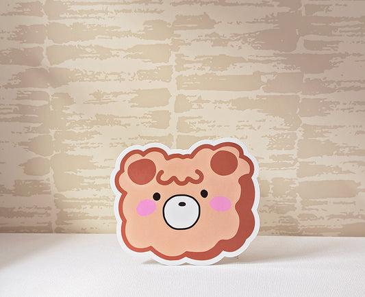 Fluffy Bear Sticker