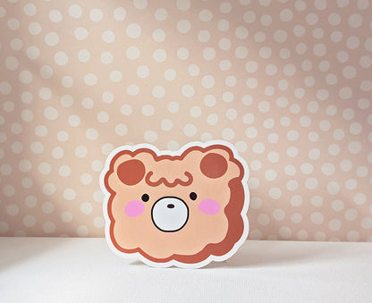 Fluffy Bear Sticker