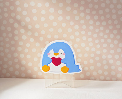 Shy Little Penguin Sticker