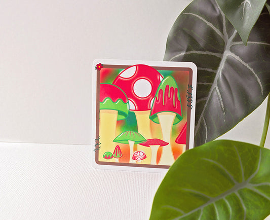 Fungi Forest Vignette Sticker