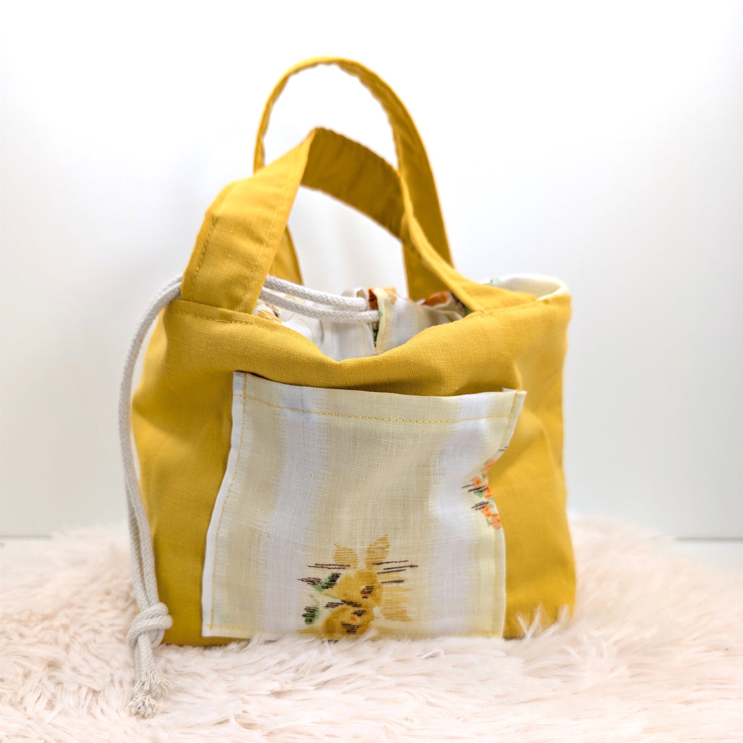 Sunny Yellow Fabric Purse