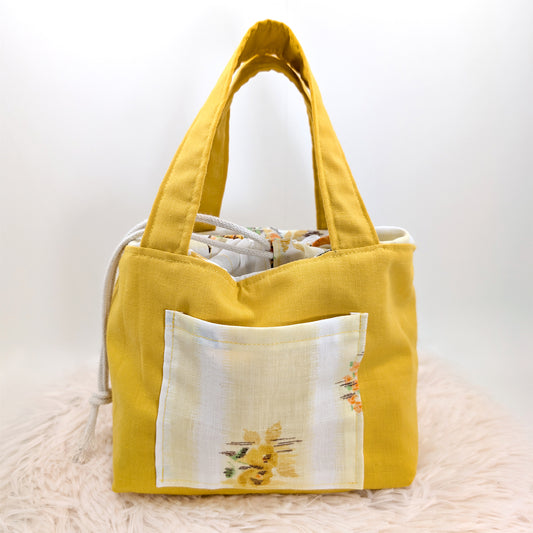 Sunny Yellow Fabric Purse