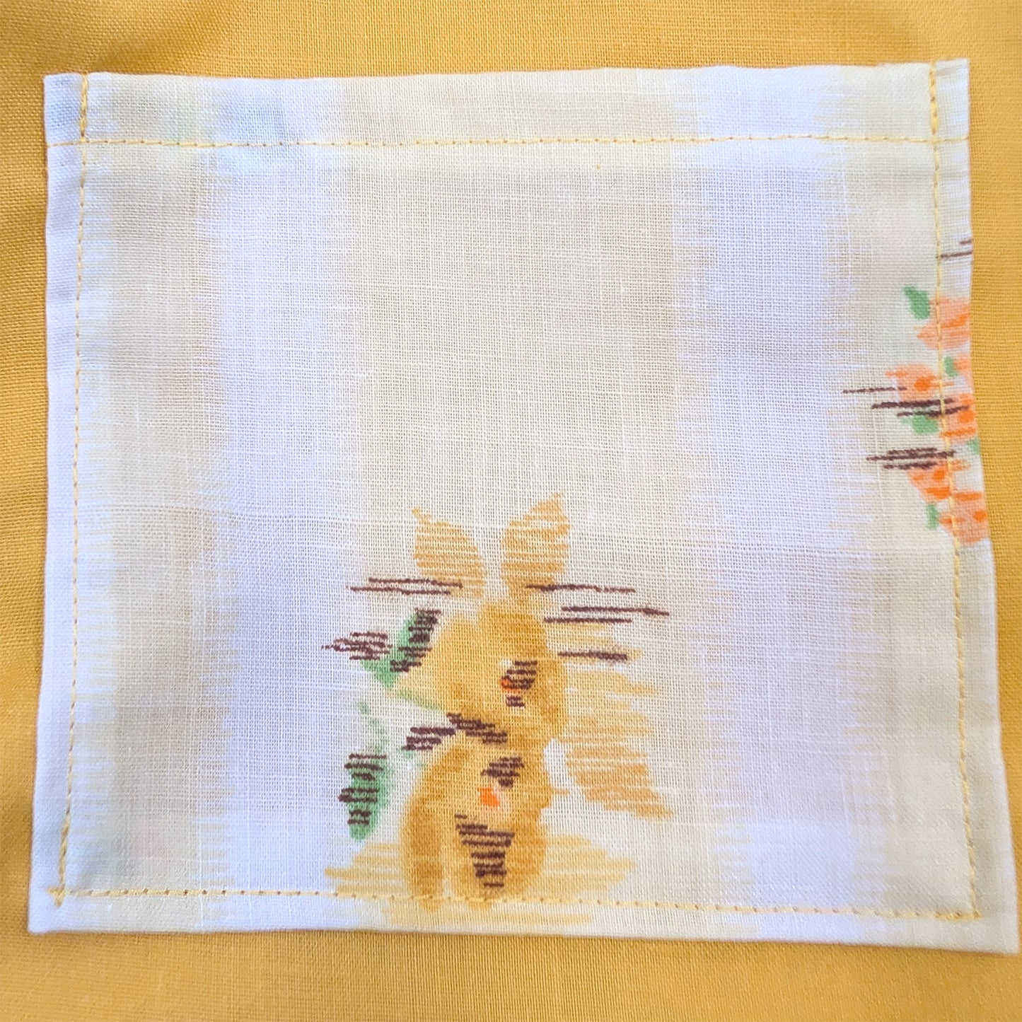 Sunny Yellow Fabric Purse