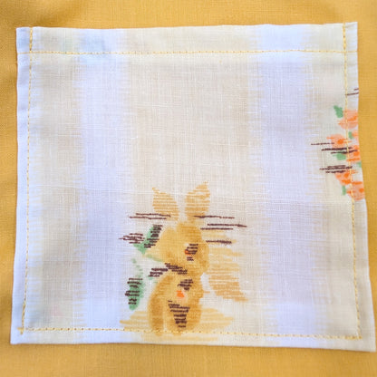 Sunny Yellow Fabric Purse
