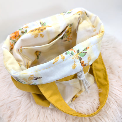 Sunny Yellow Fabric Purse