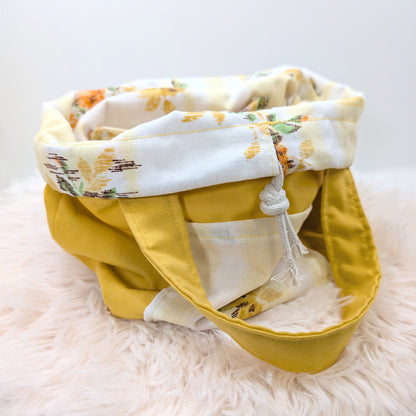 Sunny Yellow Fabric Purse