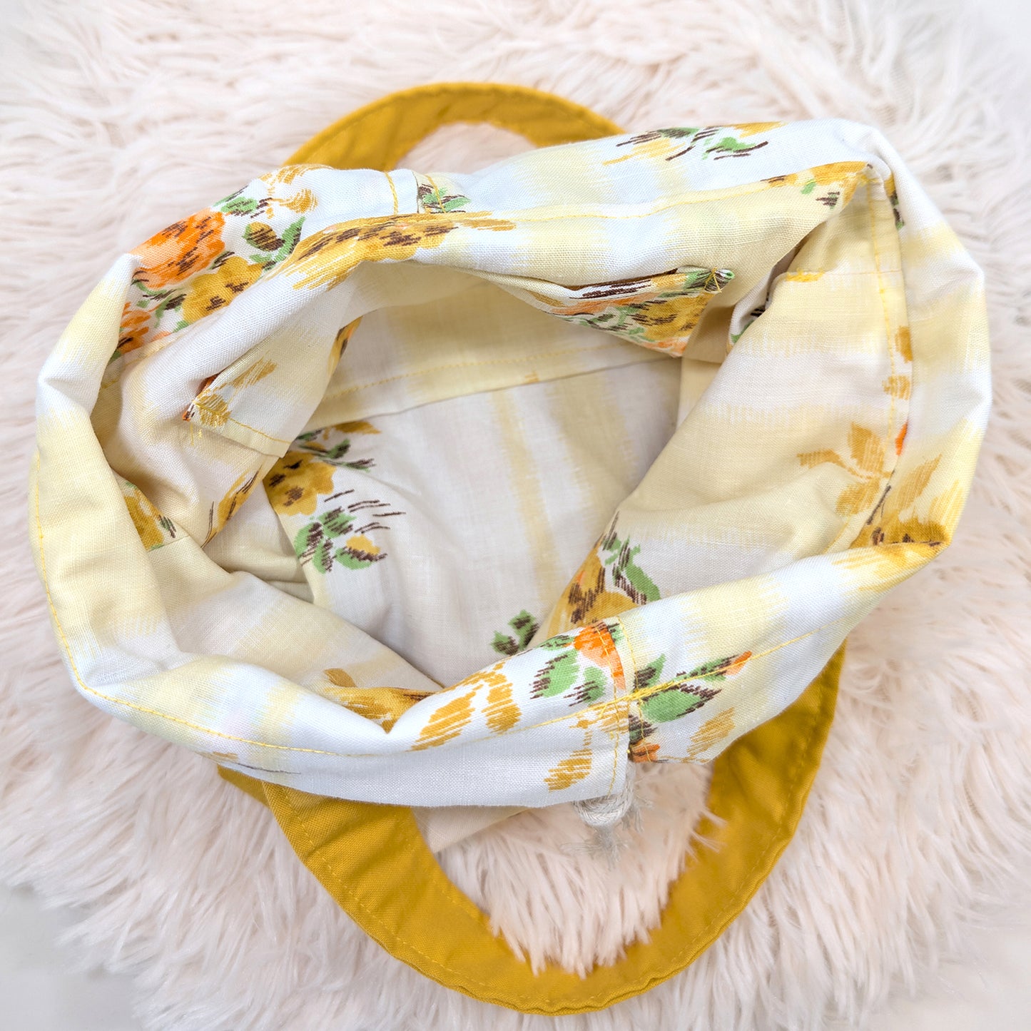 Sunny Yellow Fabric Purse