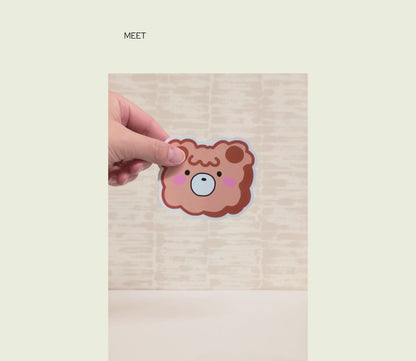Fluffy Bear Sticker